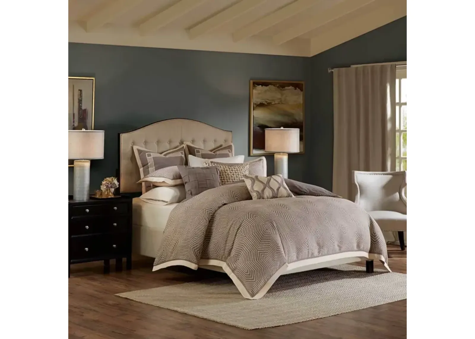 Shades Of Grey Queen Comforter Set