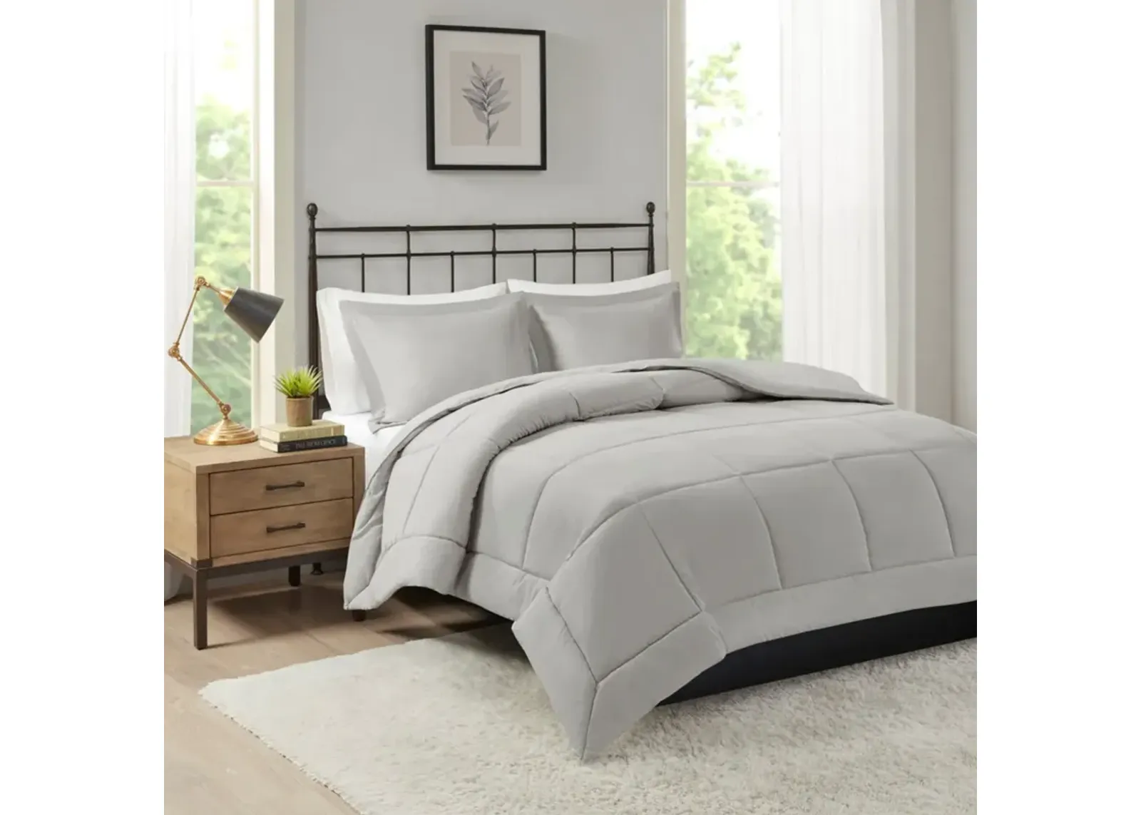 Sarasota King Cal King Comforter Set - Grey