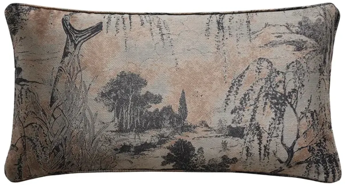 Pastoral Jacquard Lumbar Pillow