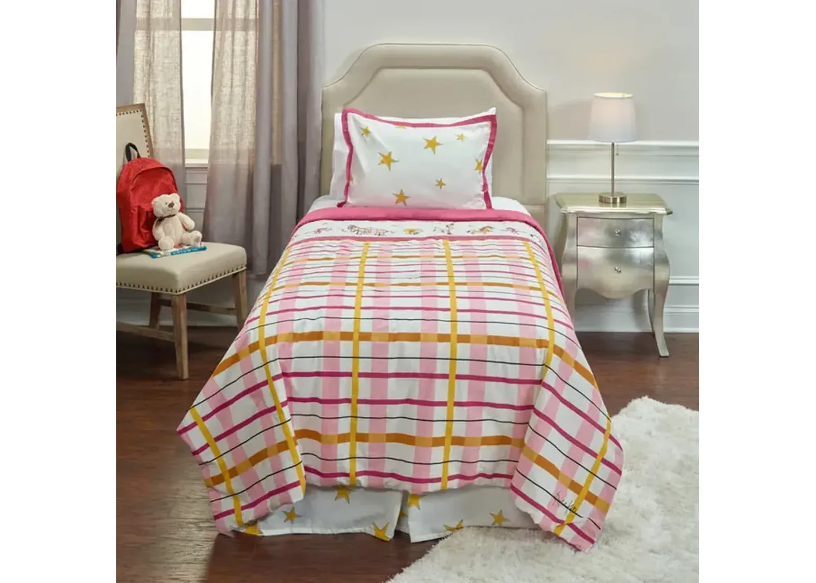 Punk Plaid Twin Comforter Set