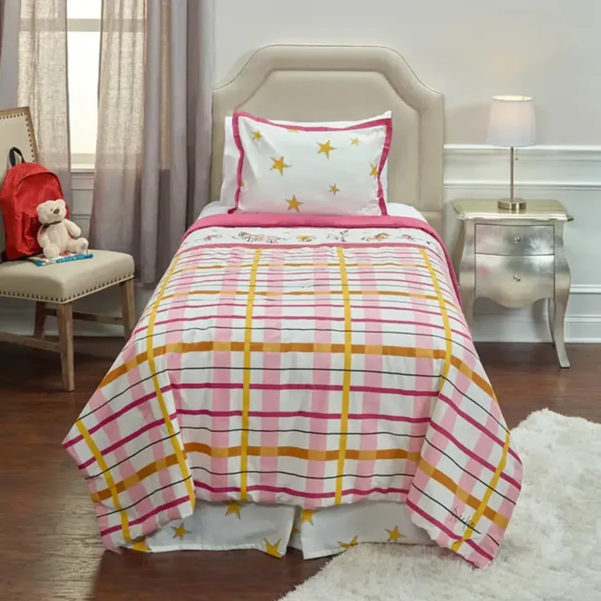 Punk Plaid Twin Comforter Set