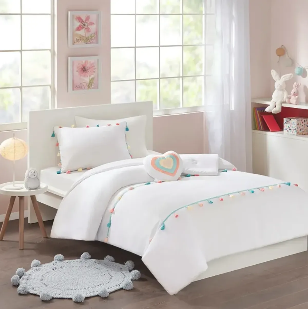 Tina Heart 3 Piece Comforter Set