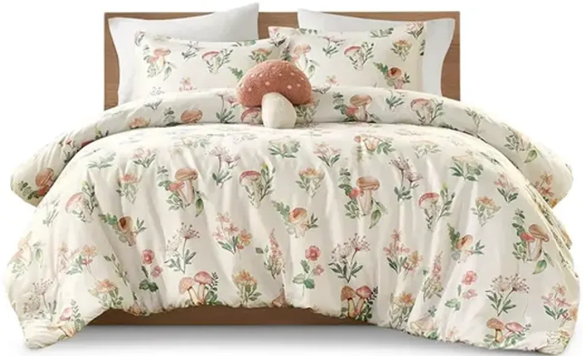 Gwen Mushroom Twin Bedding Set
