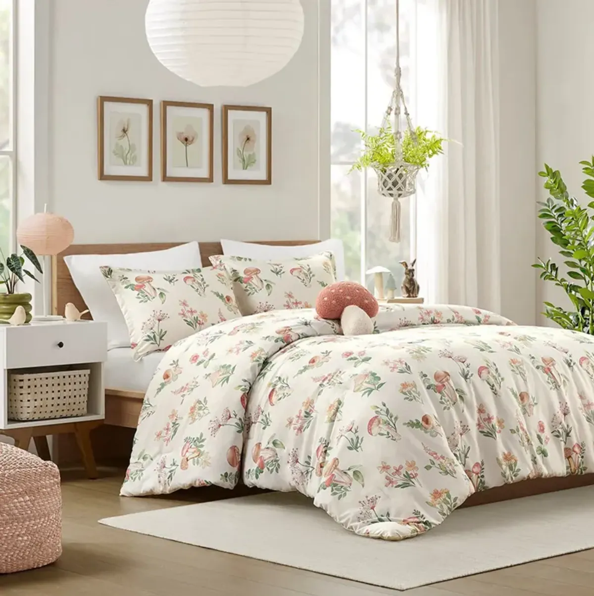 Gwen Mushroom Full Queen Bedding Set