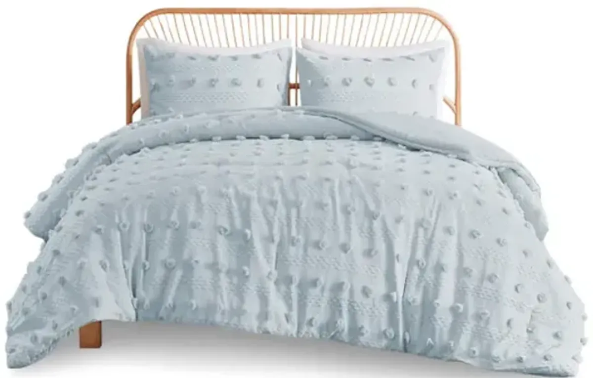 Lucy Clip Jacquard Twin Bedding Set