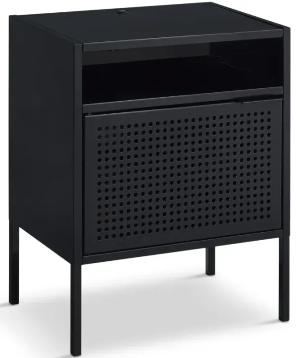 Jax Metal Nightstand - Black