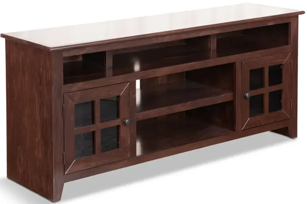 Evan 65  Media Console - Brown