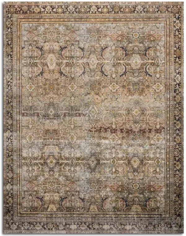 Layla Olive Charcoal Area Rug - 5 0  x 7 6 