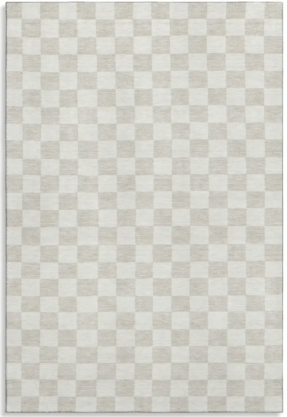 Checkmate Linen Area Rug - 5 0  X 7 6 