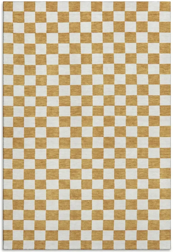 Checkmate Copper Area Rug - 5 0  X 7 6 