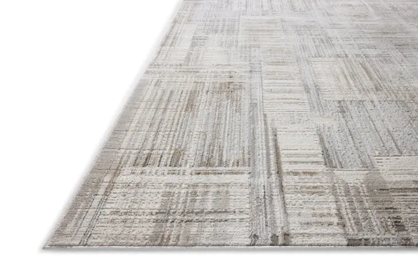 Hollis Pebble Ivory Area Rug - 6 7  X 9 3 