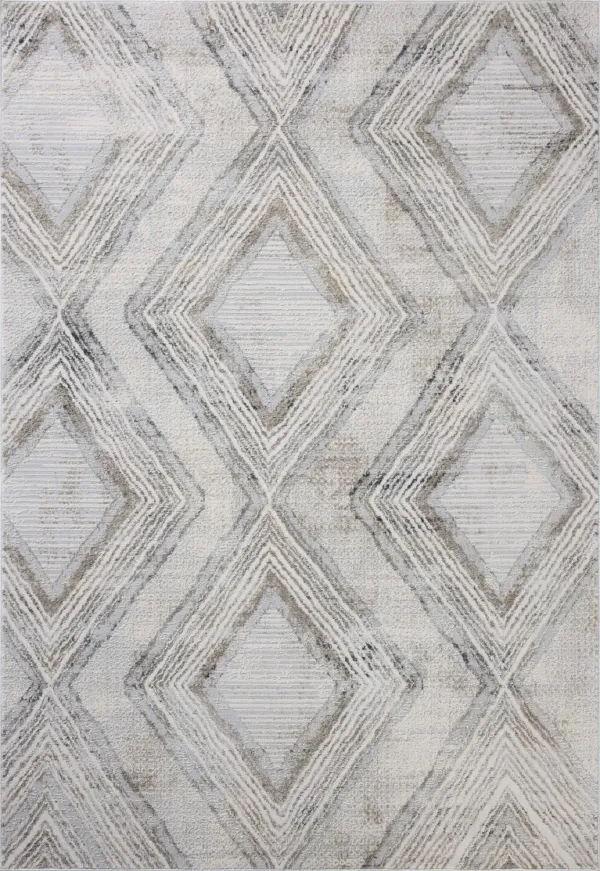 Hollis Mist Natural Area Rug - 6 7  X 9 3 