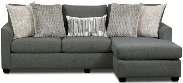 Sadie Sofa with Chaise - Charcoal