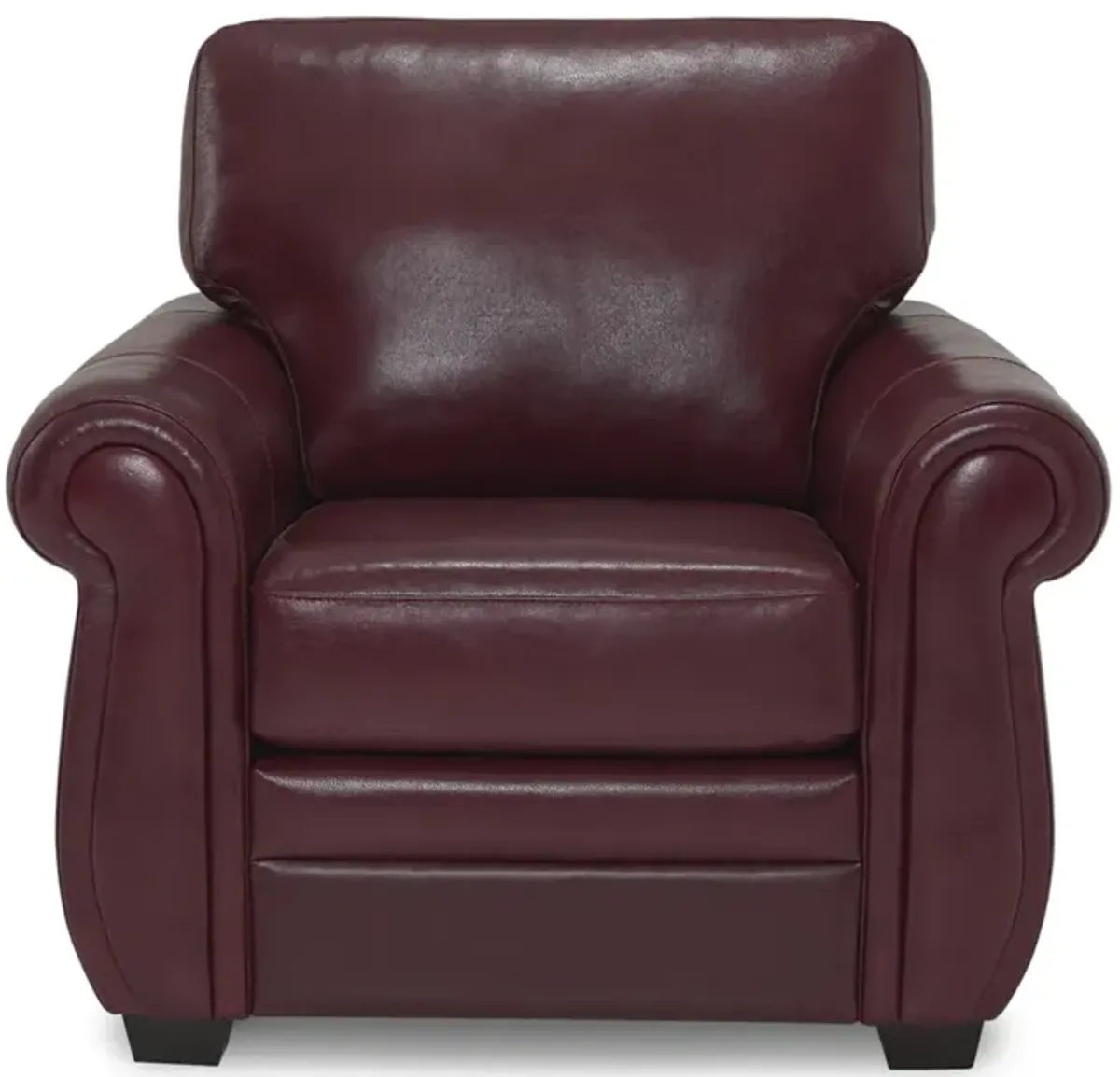 Anza Leather Chair - Garnet