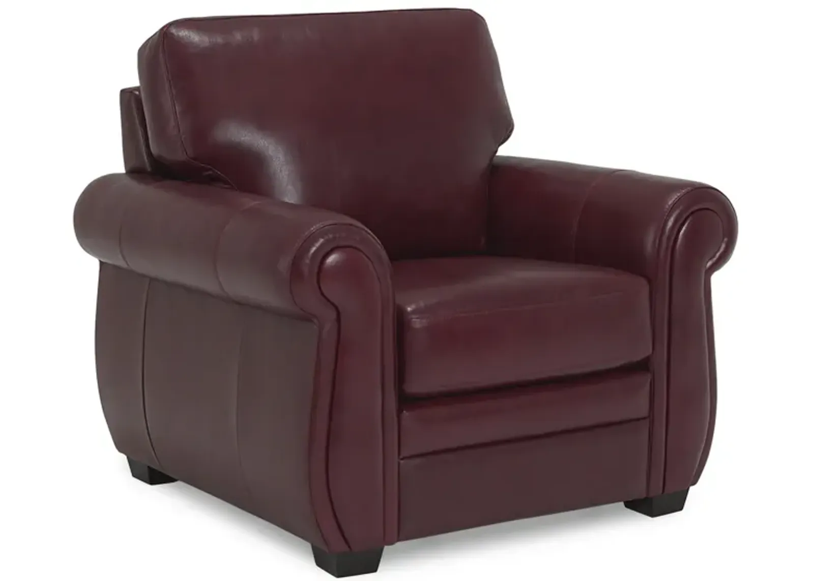 Anza Leather Chair - Garnet