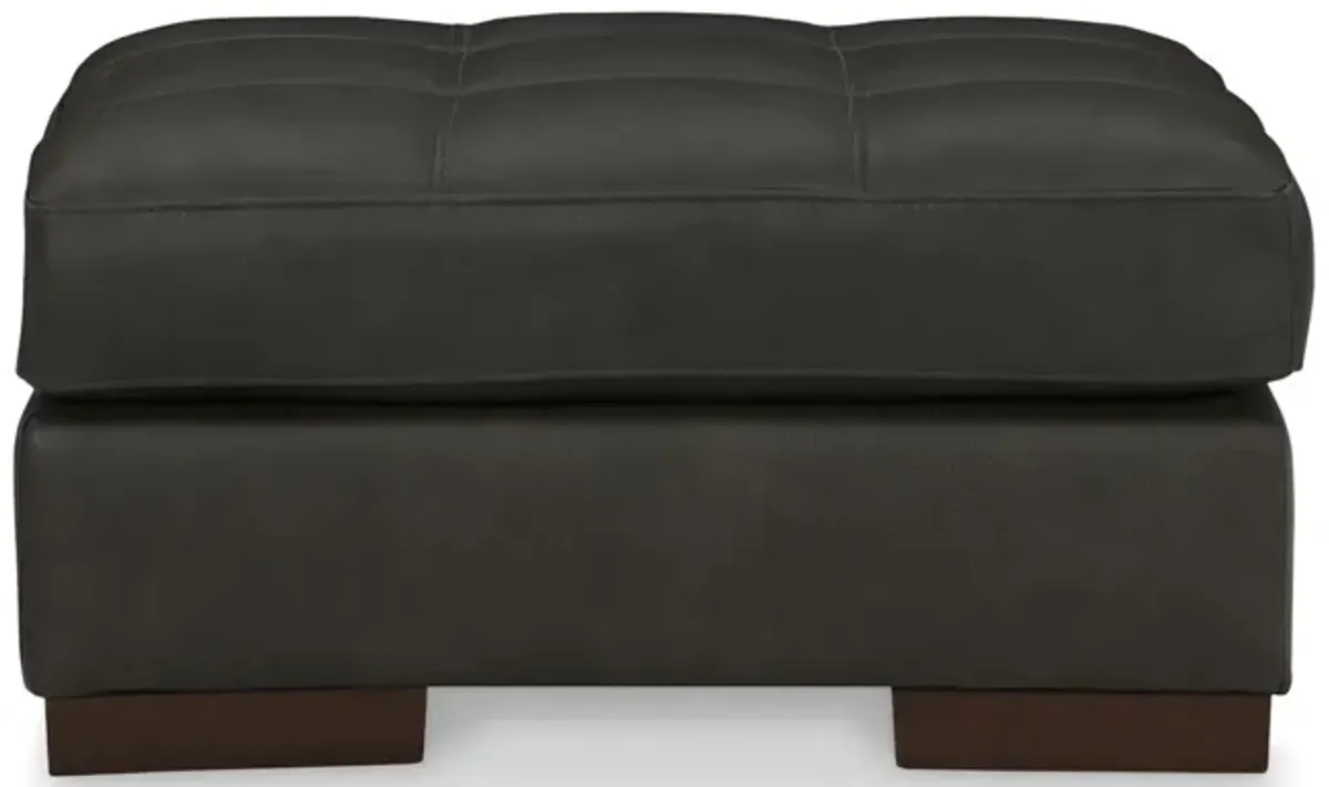 Tiana Leather Ottoman