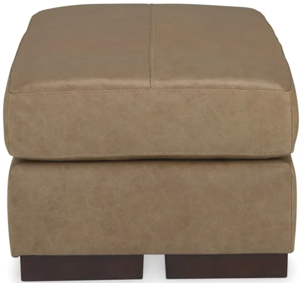 Jasmine Leather Ottoman