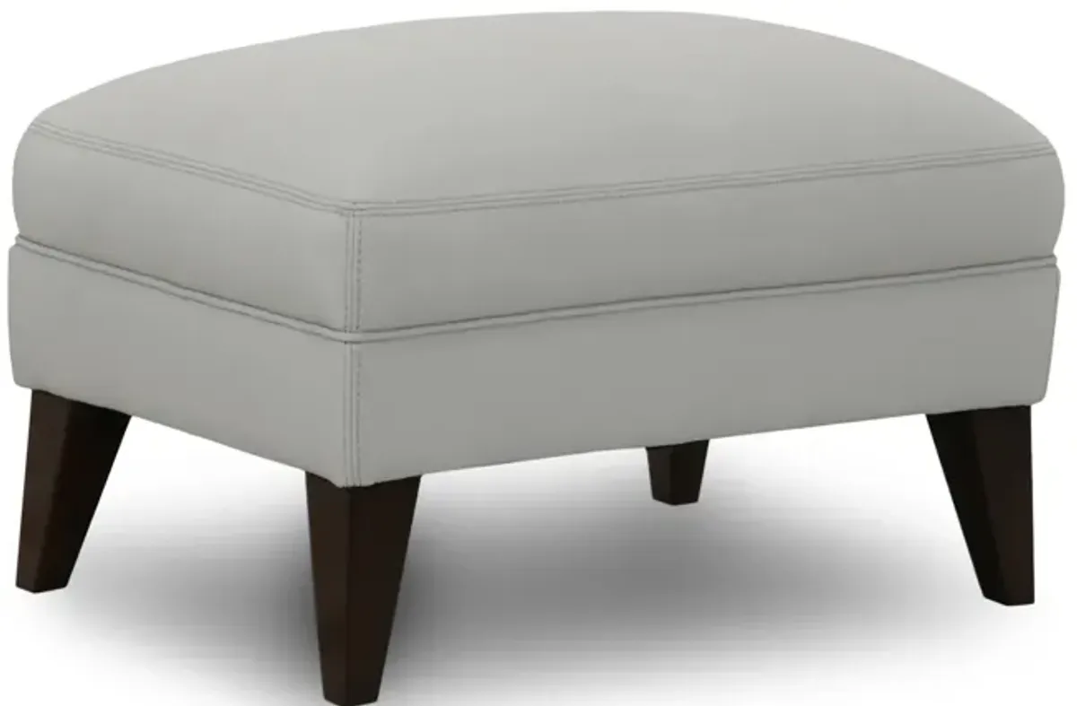 Juneau Leather Ottoman