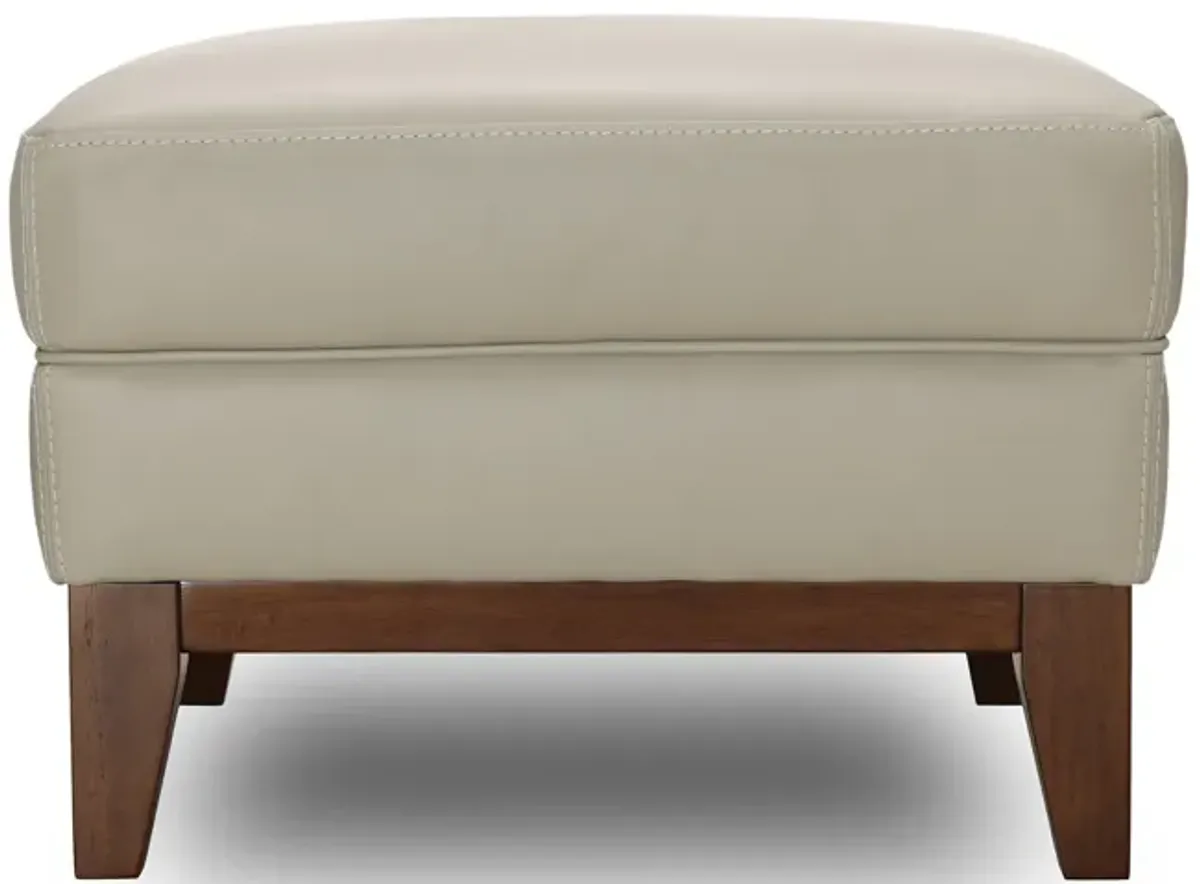 Haines Leather Ottoman