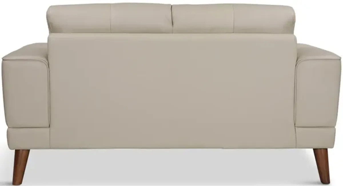 Alfie Leather Loveseat