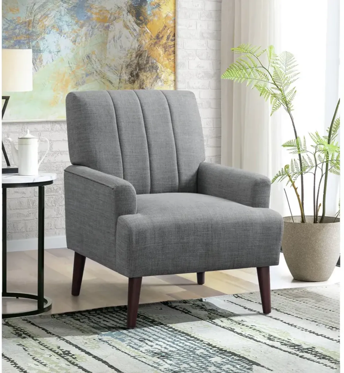 Ike Accent Chair - Steel