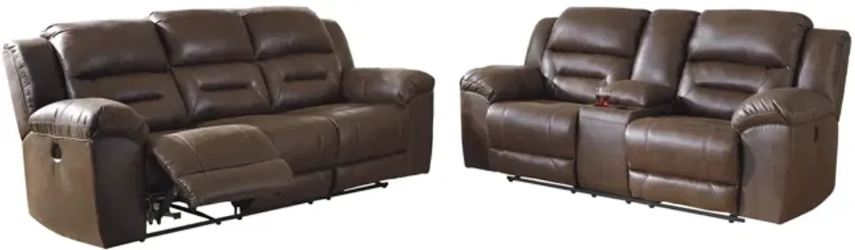 Ramsey Power Reclining Sofa - Chocolate