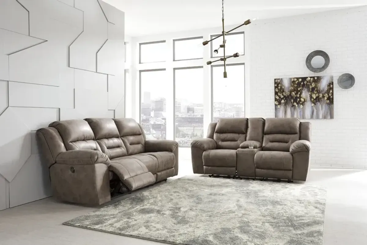 Ramsey Power Reclining Sofa - Fossil