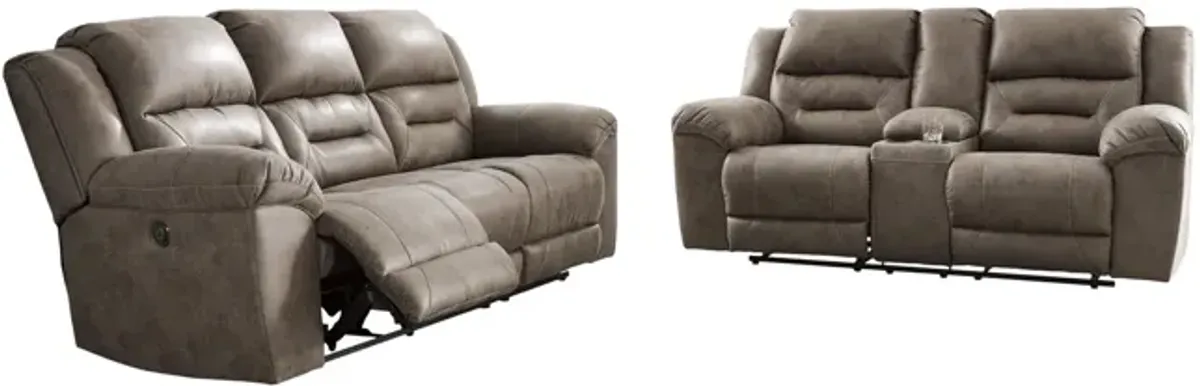 Ramsey Power Reclining Sofa - Fossil