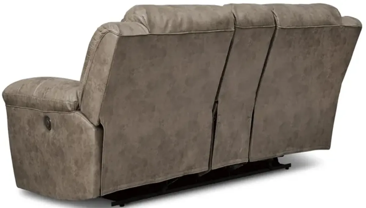Ramsey Power Reclining Loveseat with Console - Fossil