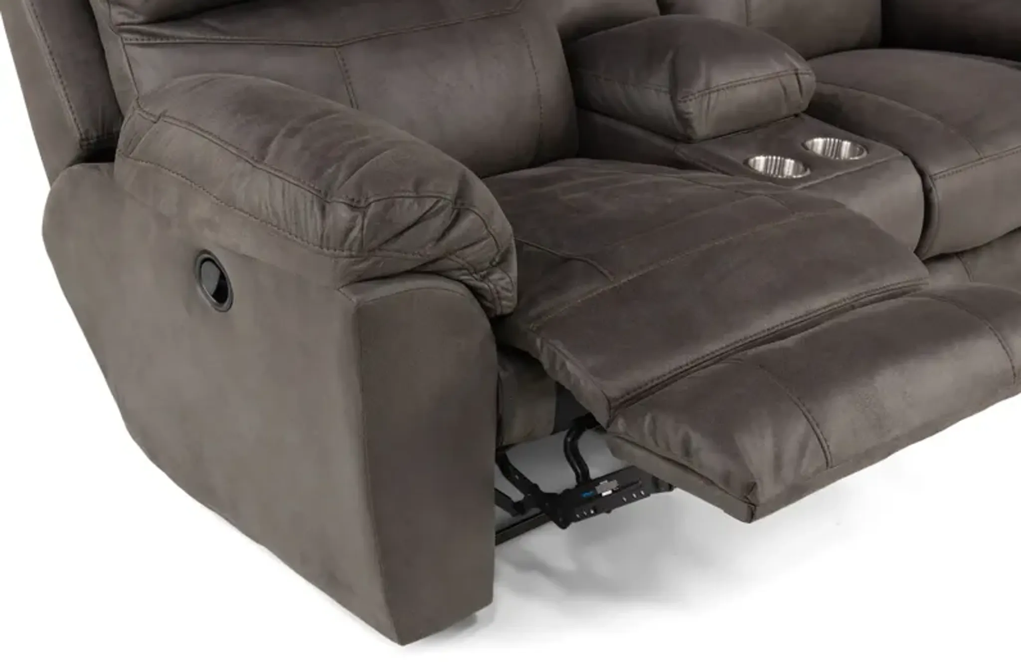 Titan Reclining Loveseat With Console | Furniture.com
