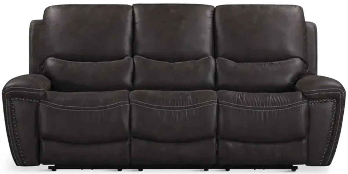 Dakota Power Reclining Sofa - Charcoal