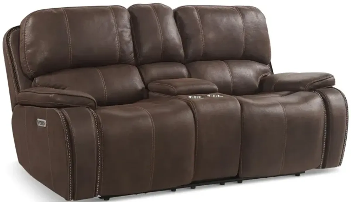 Garrison Power Reclining Loveseat With Console