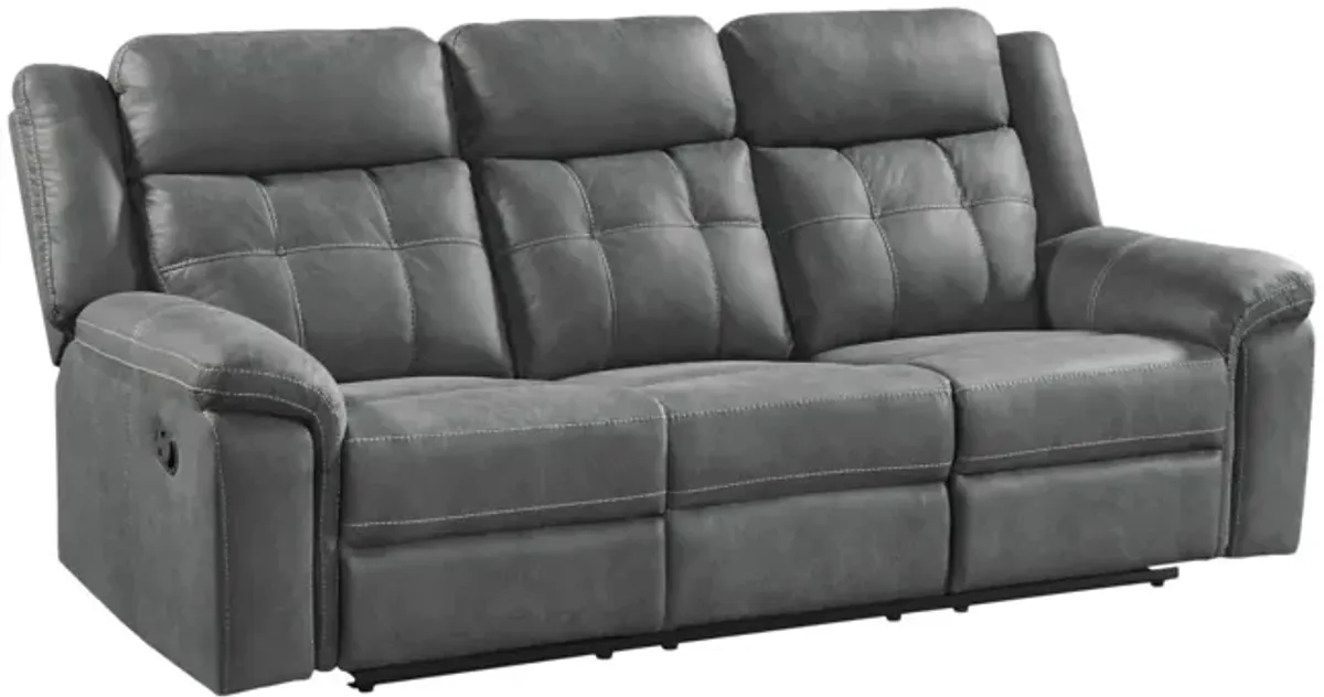 Doran Reclining Sofa - Grey