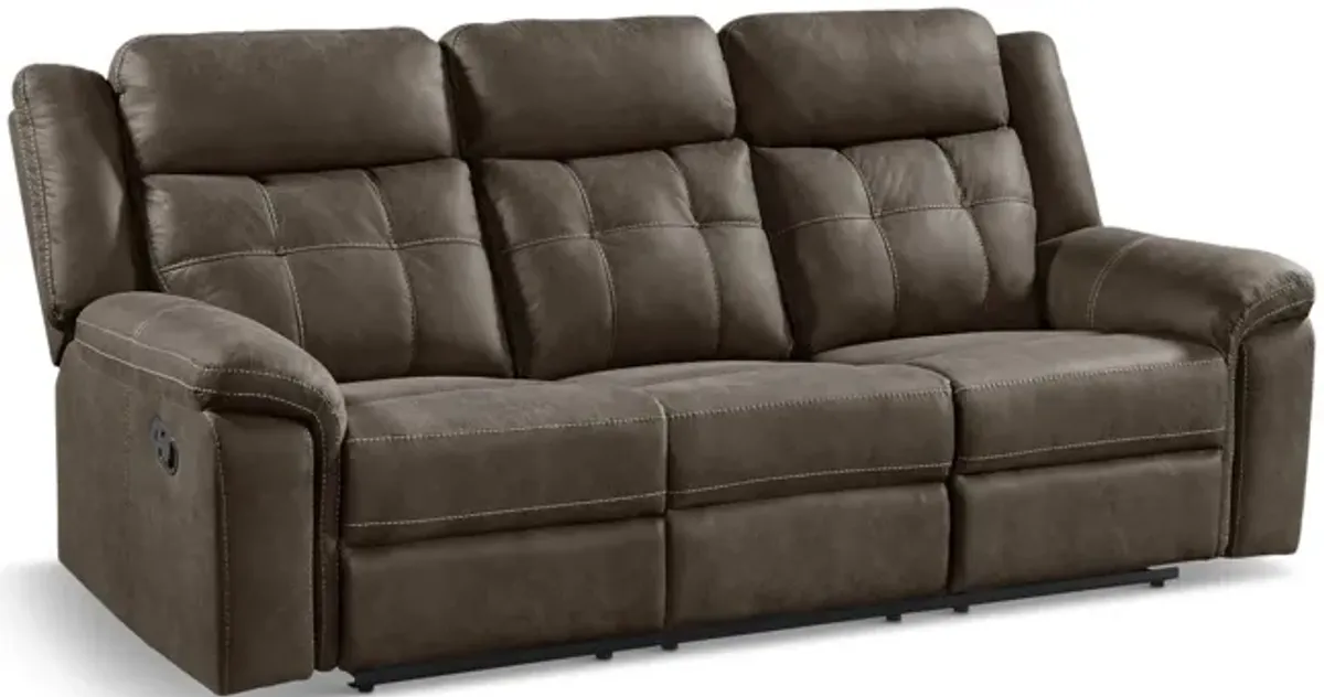 Doran Reclining Sofa - Brown