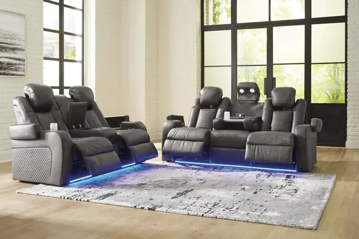 Astro Power Reclining Sofa - Shadow