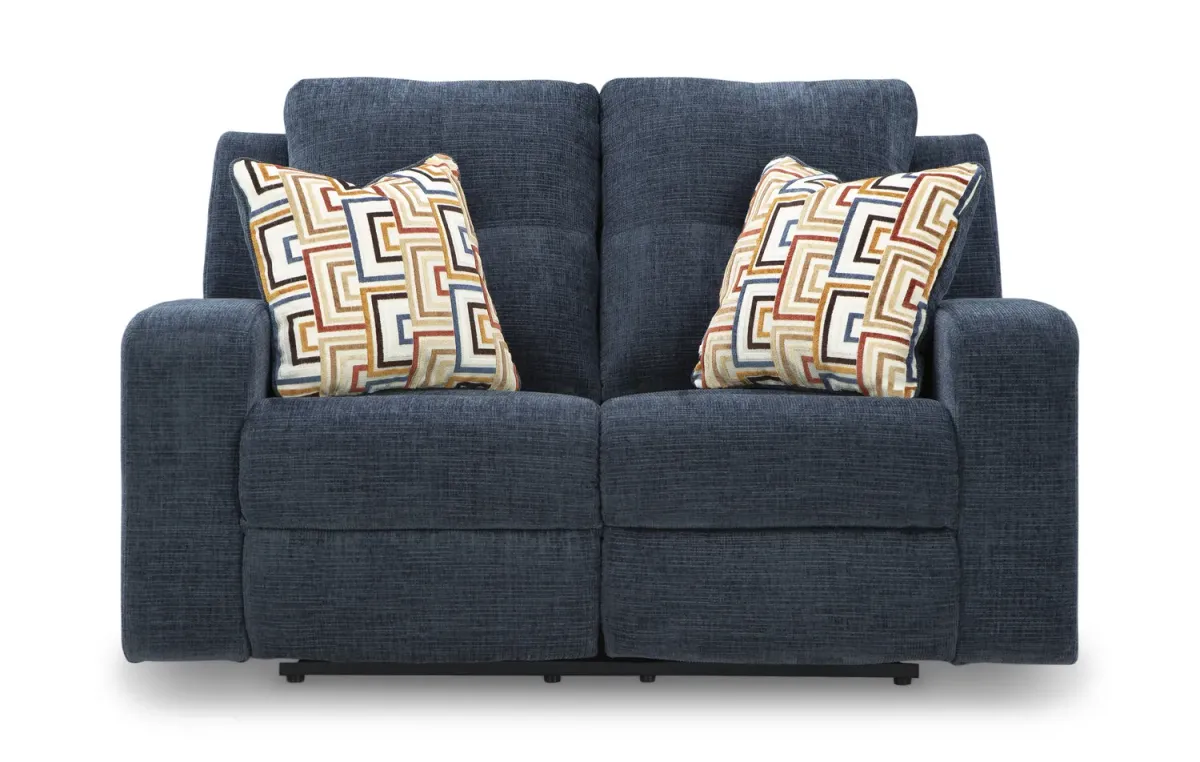 Malone Reclining Loveseat - Ink