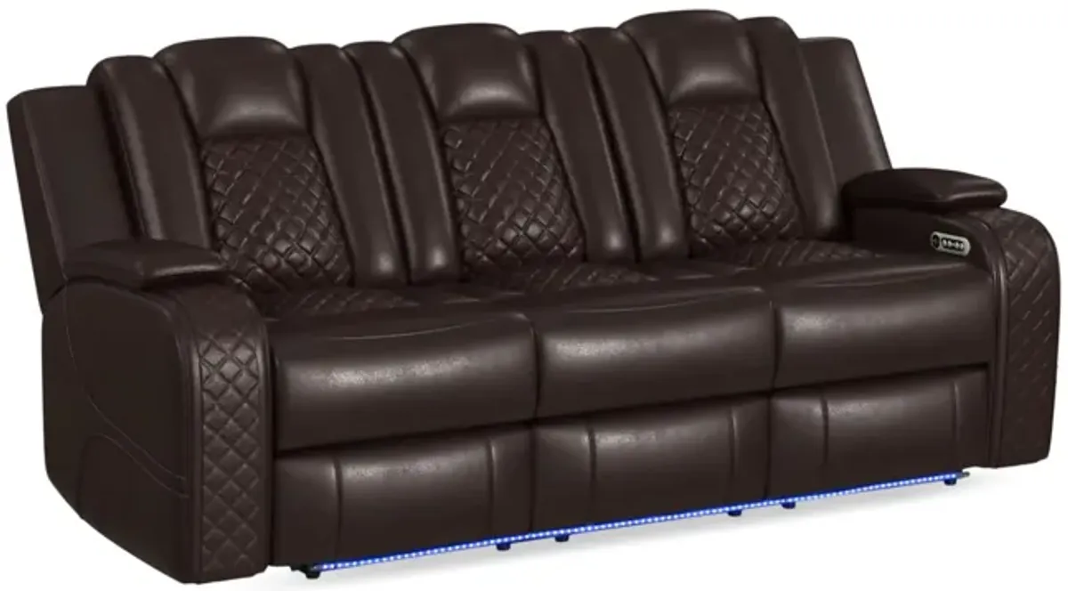 Cypress Power Reclining Sofa - Brown