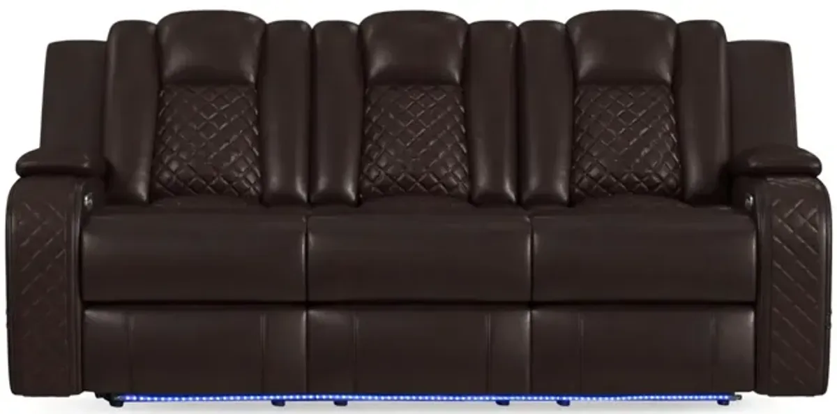 Cypress Power Reclining Sofa - Brown