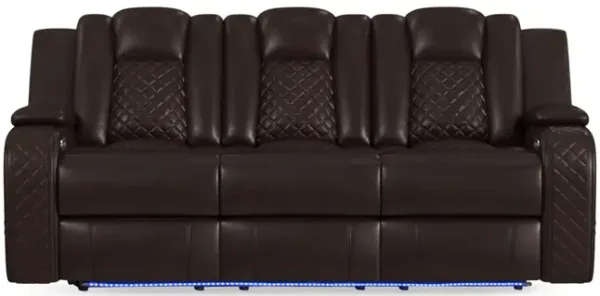Cypress Power Reclining Sofa - Brown