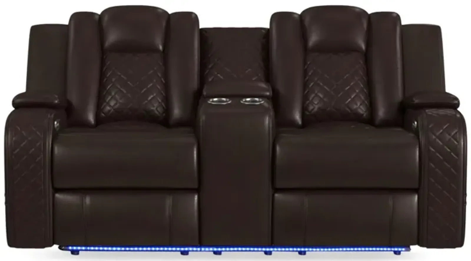 Cypress Power Reclining Loveseat With Console - Brown