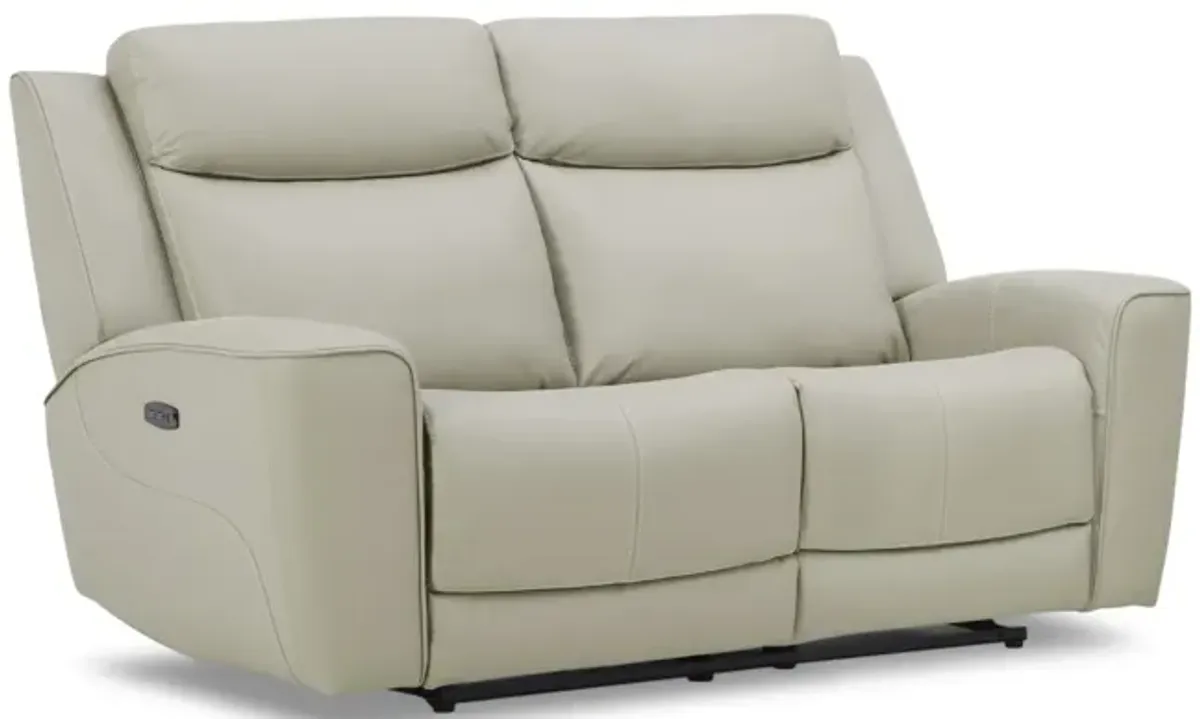 Fenton Leather Power Reclining Loveseat