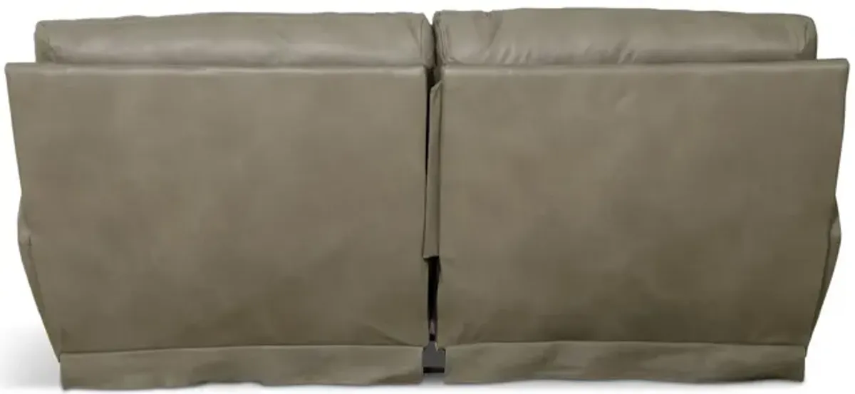 Watson Leather Power Reclining Sofa - Putty