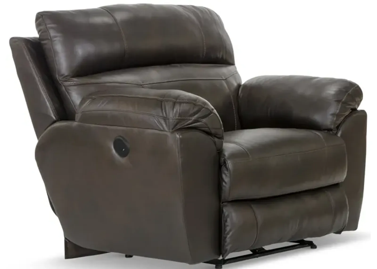 Watson Leather Power Recliner - Chocolate