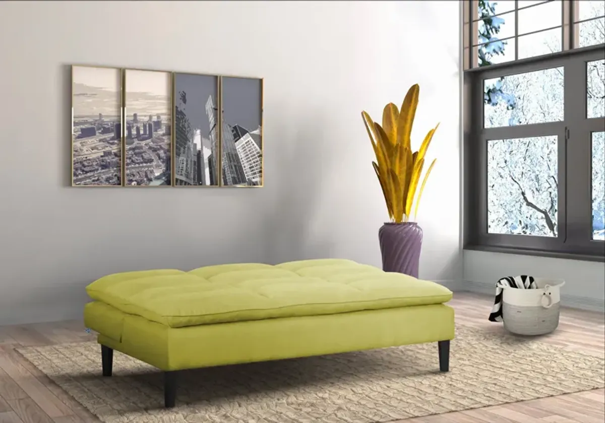 Pascal Convertible Sleeper Sofa - Chartreuse