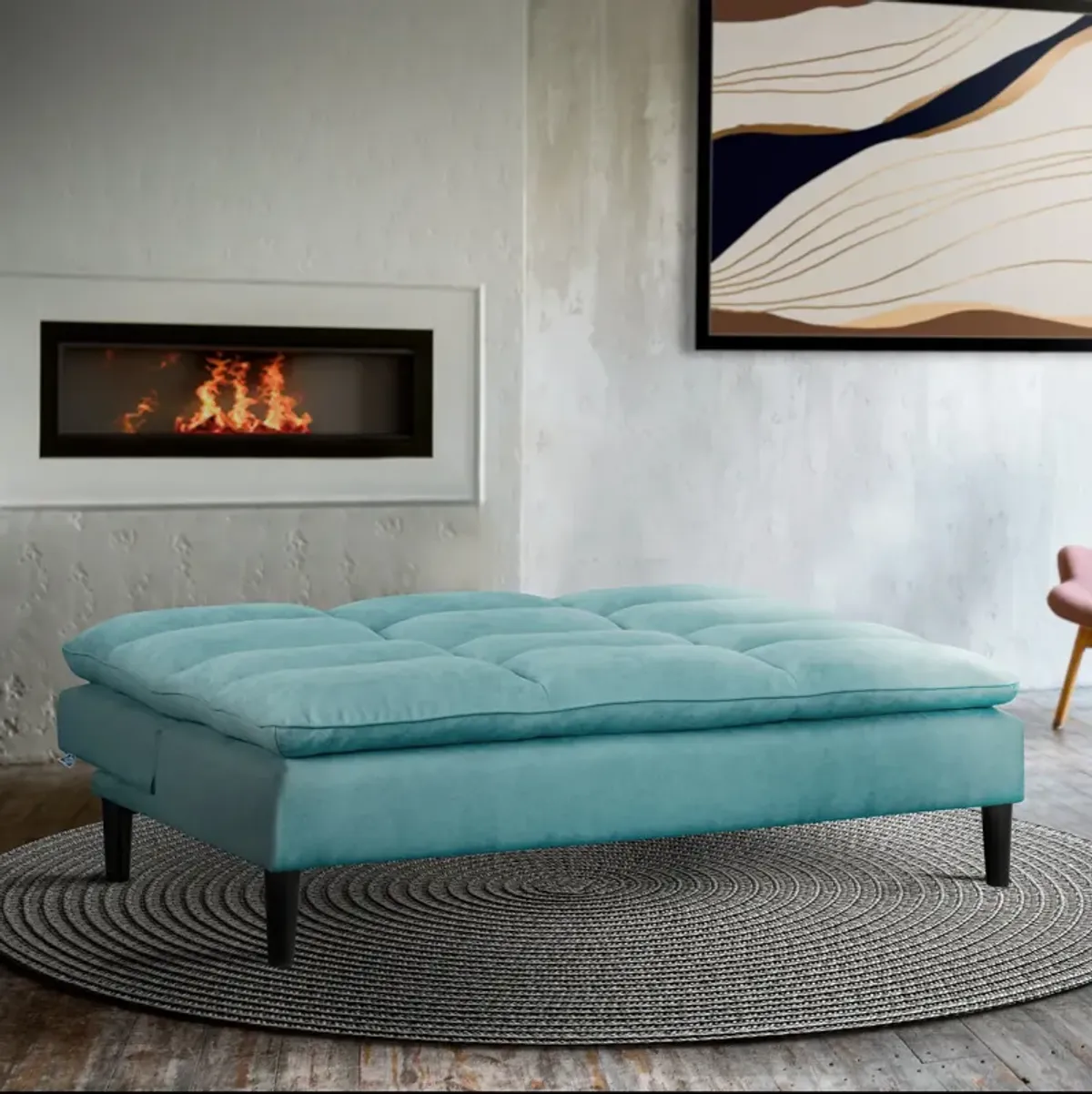 Pascal Convertible Sleeper Sofa - Horizon