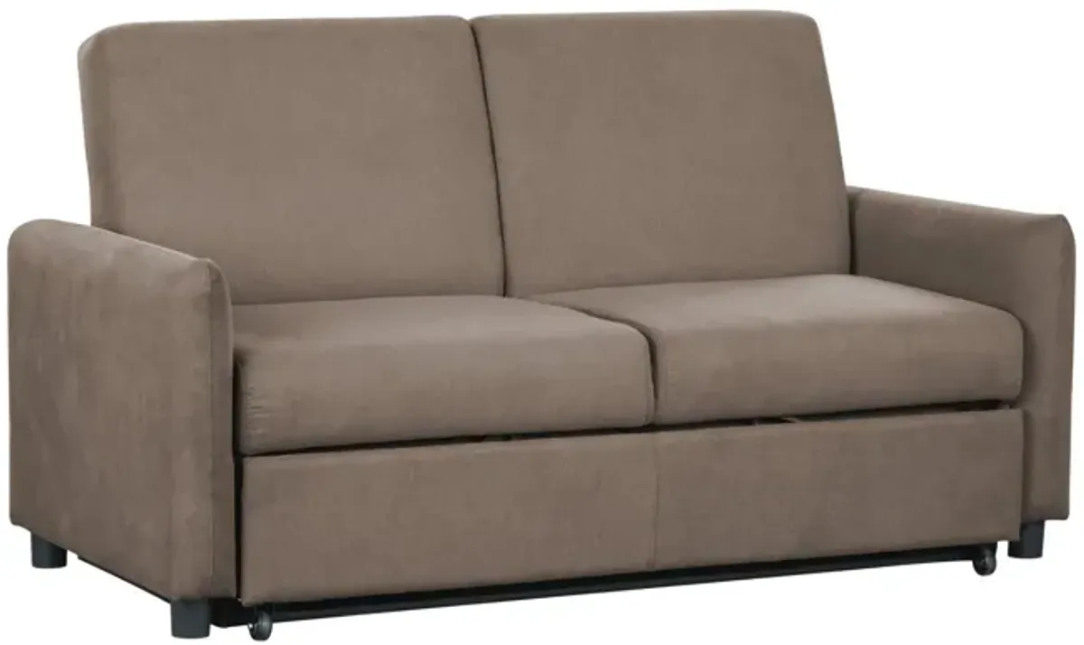 Priscilla Convertible Sleeper Sofa - Chocolate