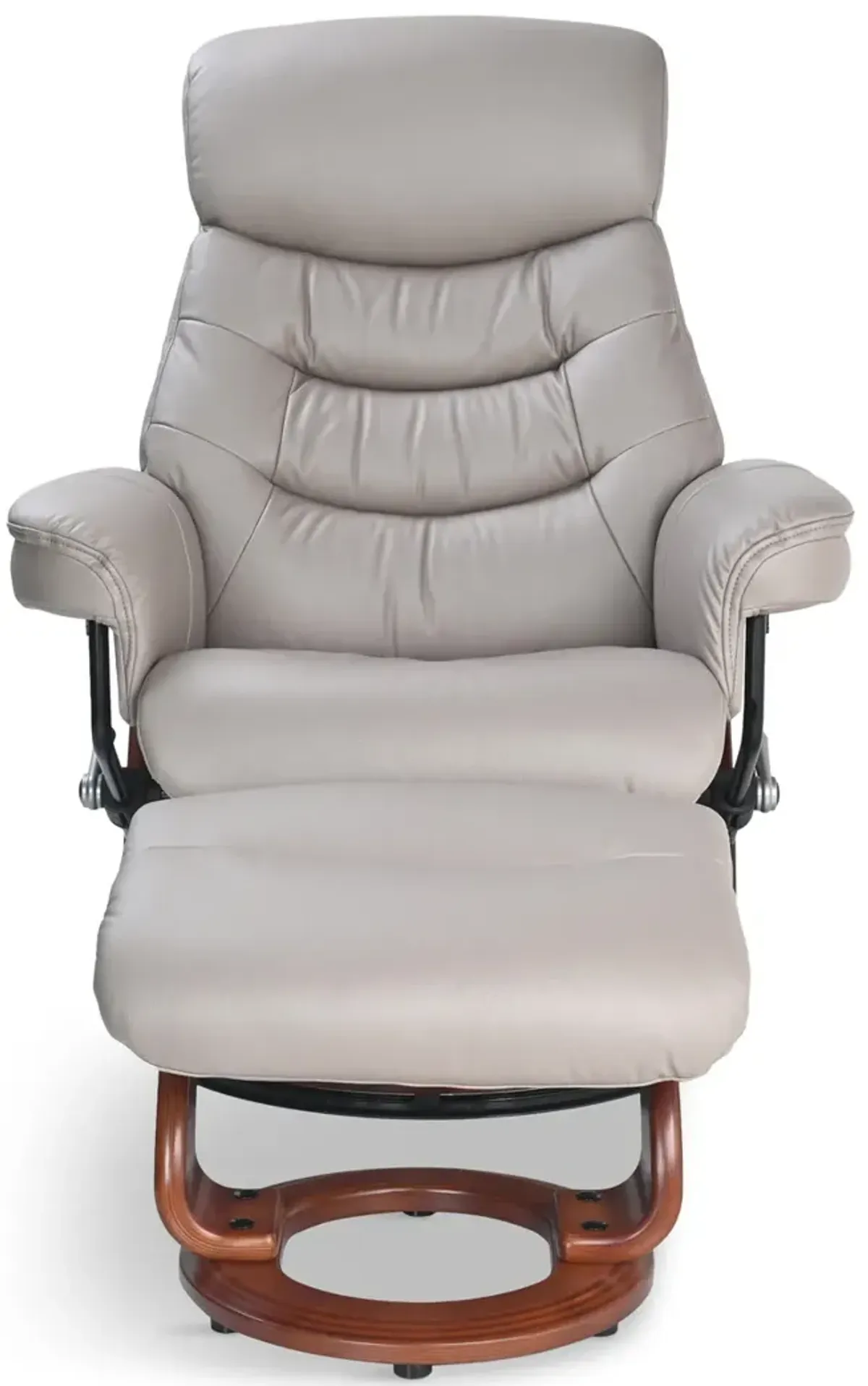 Grover Swivel Recliner And Ottoman - Mushroom