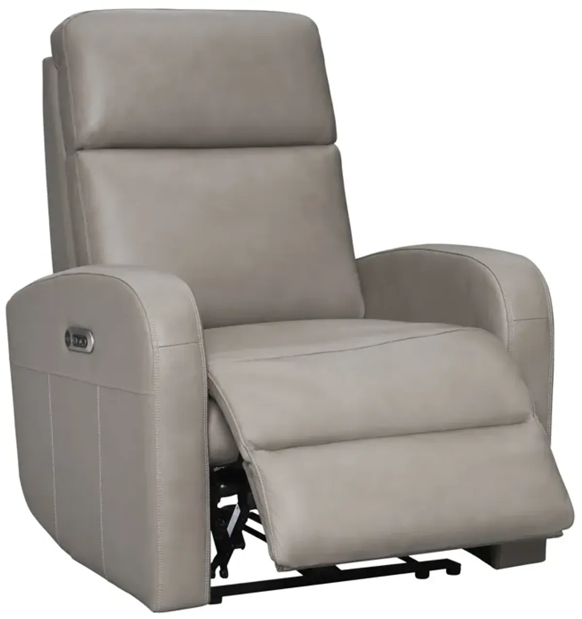 Quincy Leather Power Recliner - Taupe