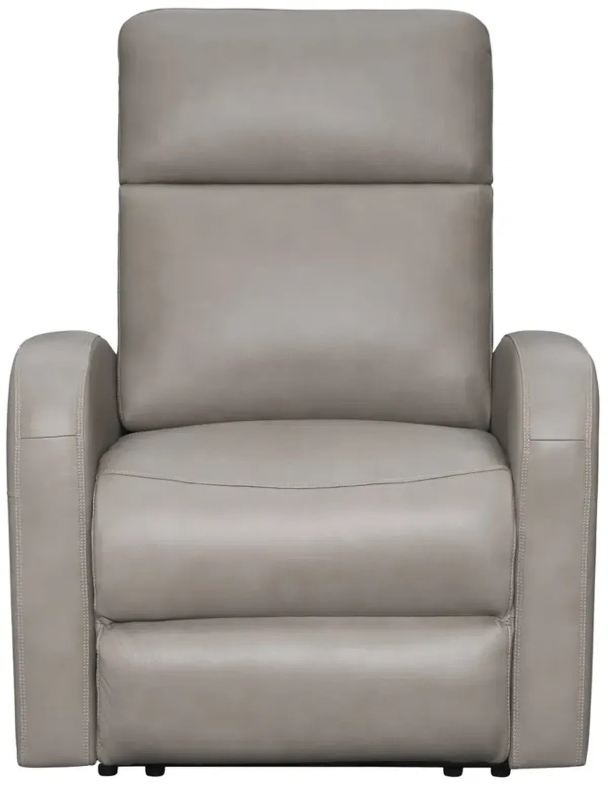 Quincy Leather Power Recliner - Taupe