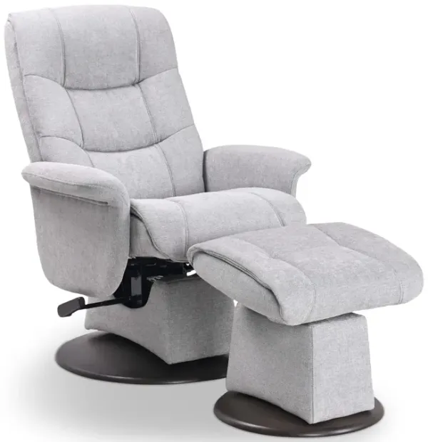 Dawn Swivel Glider Recliner And Ottoman - Cement